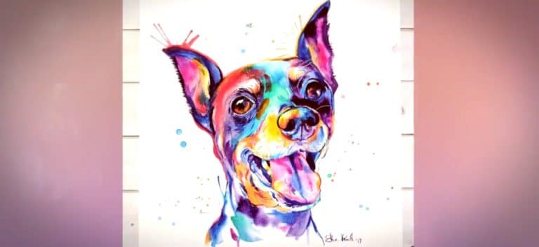 Peinture de chien