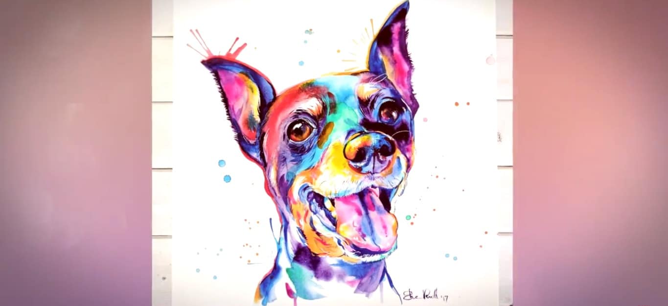 Peinture de chien