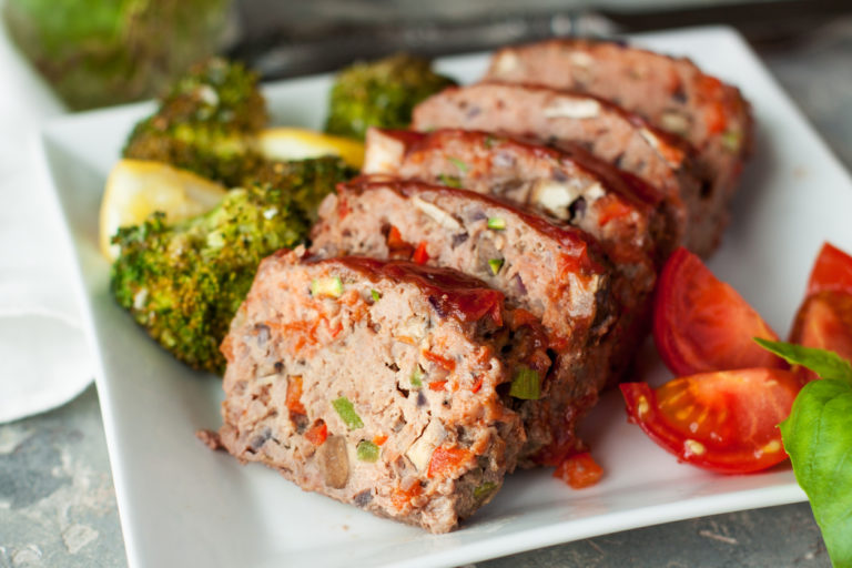 pain de viande tranché