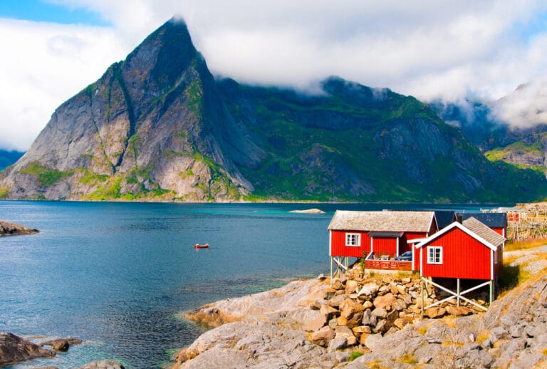 les îles Lofoten paysage de Norvège