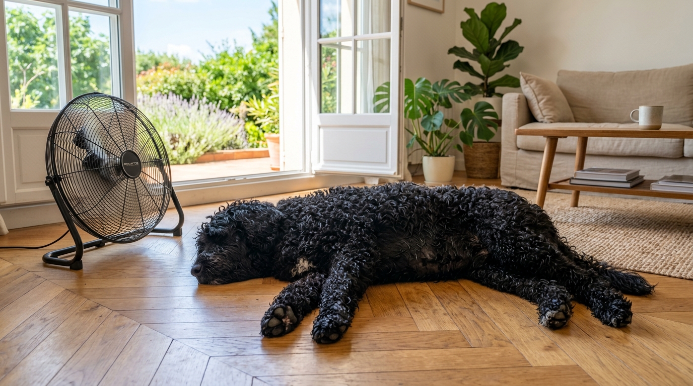 Vous passez votre chien sous l’eau dès qu’il fait chaud par amour : ce qui se passe vraiment sous son pelage pendant la canicule
